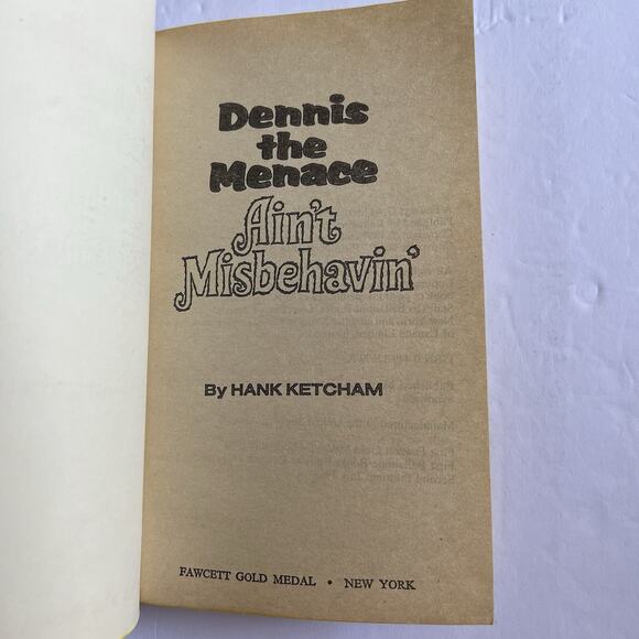 Vintage Dennis the Menace Ain't Misbehavin Hank Ketcham Paperback Book Comics 88 - Picture 2 of 6
